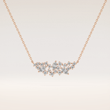 0.248 TCW Round & Marquise Cut Moissanite Multi Stone Necklace