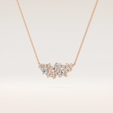 0.248 TCW Round & Marquise Cut Moissanite Multi Stone Necklace