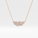 0.248 TCW Round & Marquise Lab Grown Diamond Multi Stone Pendant Necklace