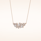0.248 TCW Round & Marquise Cut Moissanite Multi Stone Necklace