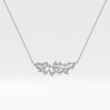 0.248 TCW Round & Marquise Lab Grown Diamond Multi Stone Pendant Necklace