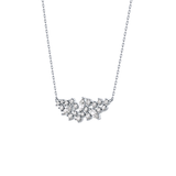 0.248 TCW Round & Marquise Lab Grown Diamond Multi Stone Pendant Necklace