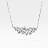 0.248 TCW Round & Marquise Lab Grown Diamond Multi Stone Pendant Necklace