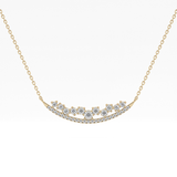 1.5 TCW Emerald Lab Grown Diamond Bezel Necklace
