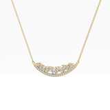 1.5 TCW Emerald Lab Grown Diamond Bezel Necklace