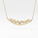 1.5 TCW Emerald Lab Grown Diamond Bezel Necklace