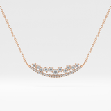 1.5 TCW Emerald Lab Grown Diamond Bezel Necklace