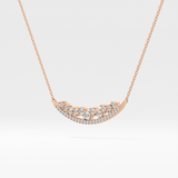 1.5 TCW Emerald Lab Grown Diamond Bezel Necklace
