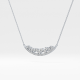 1.5 TCW Emerald Lab Grown Diamond Bezel Necklace