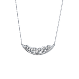 1.5 TCW Emerald Lab Grown Diamond Bezel Necklace