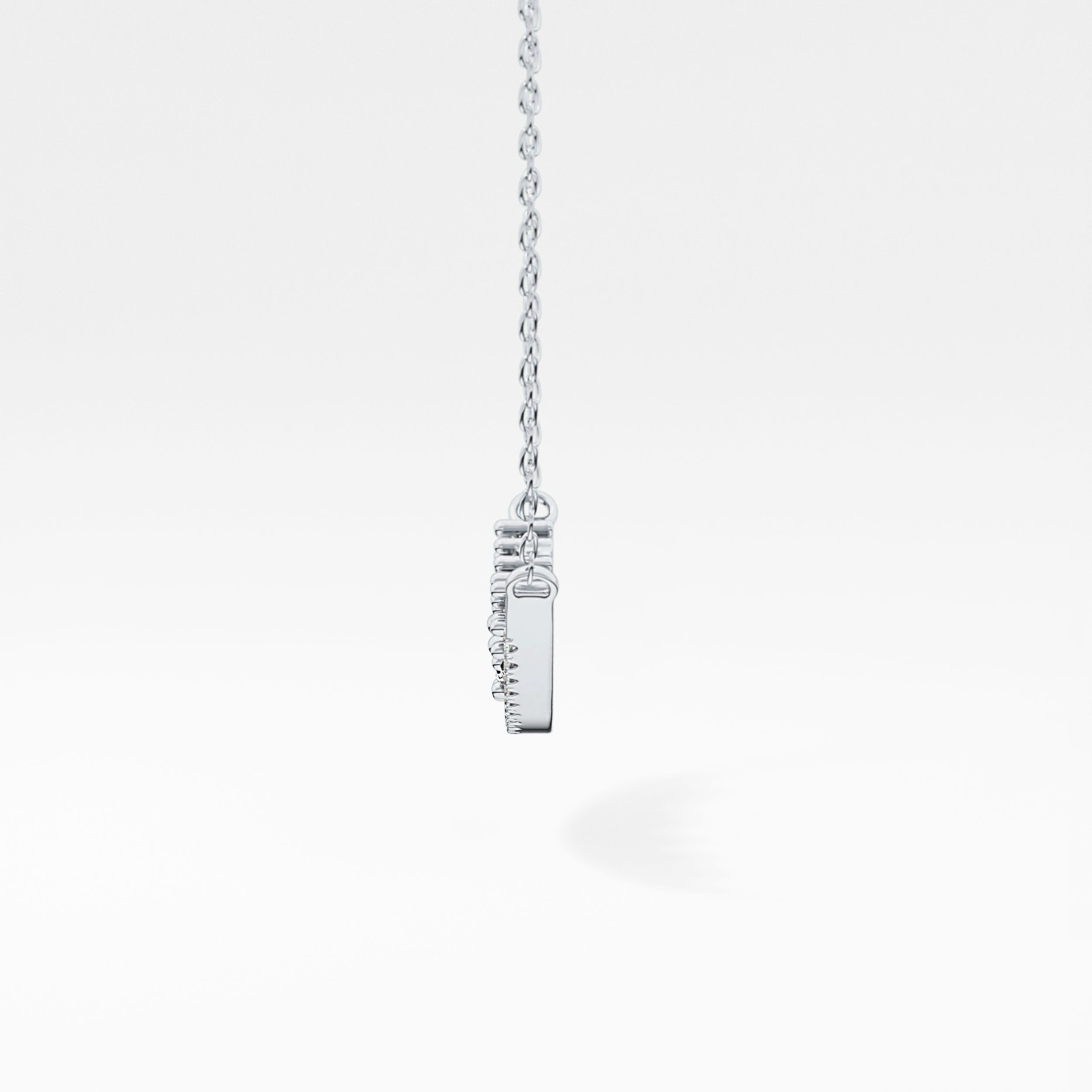1.5 TCW Emerald Lab Grown Diamond Bezel Necklace