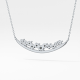 1.5 TCW Emerald Lab Grown Diamond Bezel Necklace