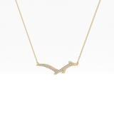 1.5 TCW Emerald Lab Grown Diamond Bezel Necklace
