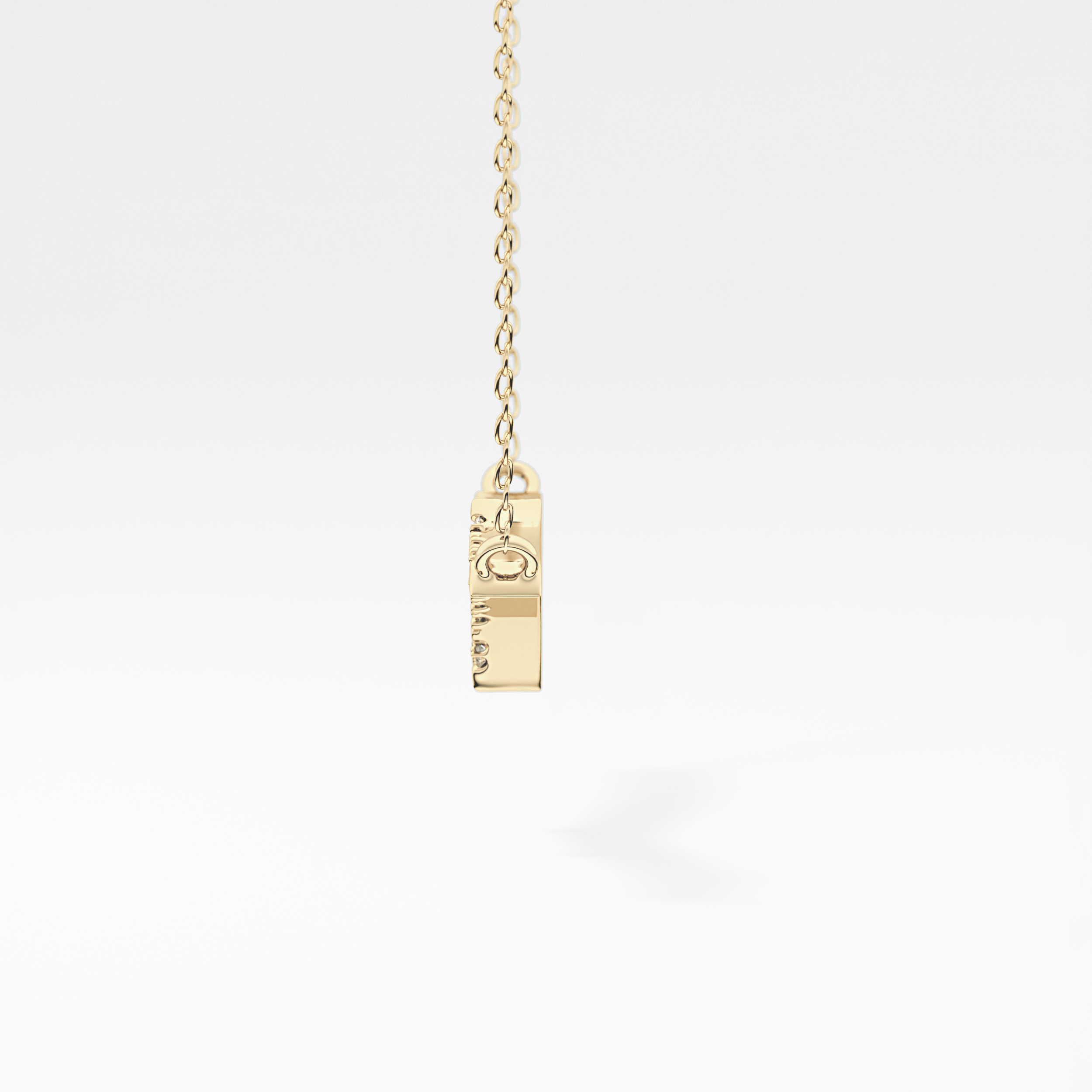 1.5 TCW Emerald Lab Grown Diamond Bezel Necklace
