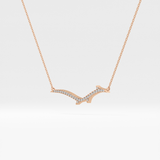 1.5 TCW Emerald Lab Grown Diamond Bezel Necklace