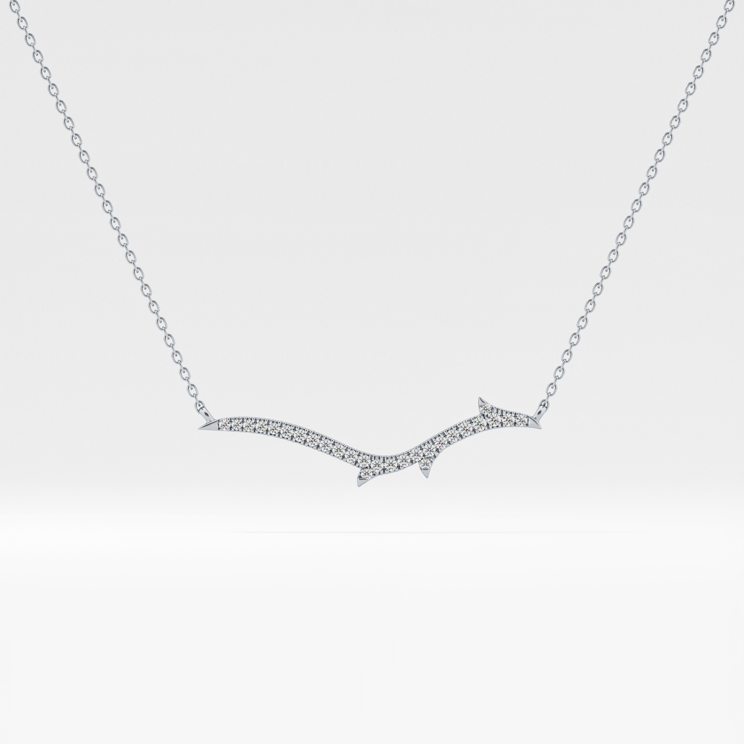 1.5 TCW Emerald Lab Grown Diamond Bezel Necklace