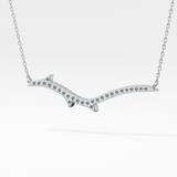 1.5 TCW Emerald Lab Grown Diamond Bezel Necklace