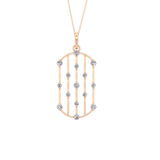 1.5 TCW Emerald Lab Grown Diamond Bezel Necklace