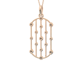 1.5 TCW Emerald Lab Grown Diamond Bezel Necklace