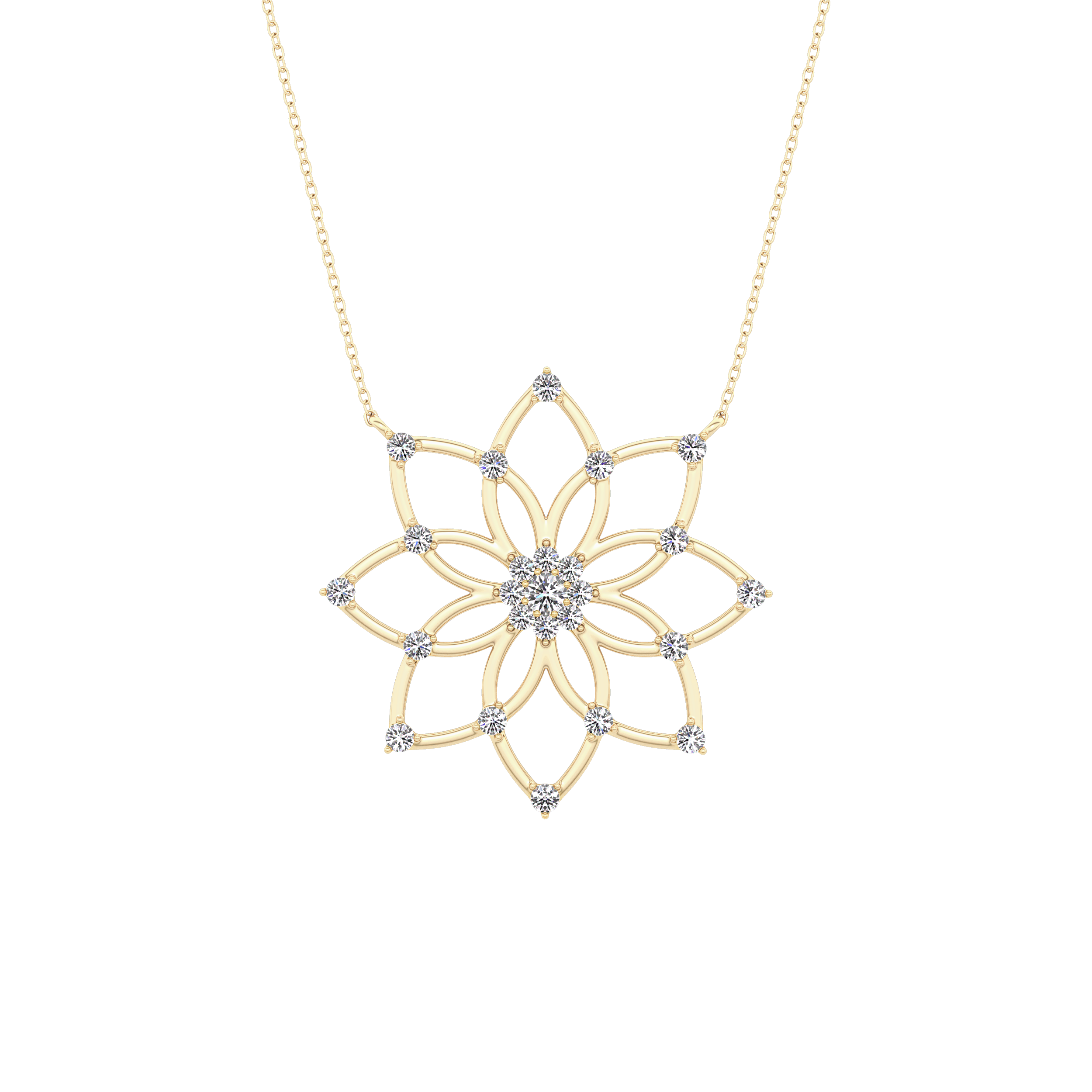1.5 TCW Emerald Lab Grown Diamond Bezel Necklace