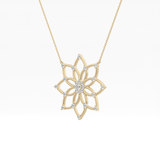 1.5 TCW Emerald Lab Grown Diamond Bezel Necklace