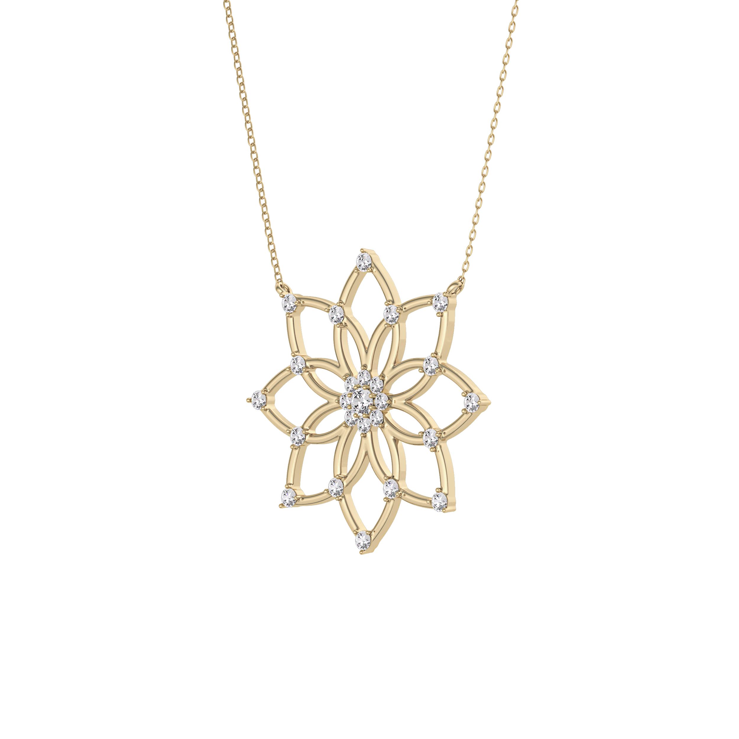 1.5 TCW Emerald Lab Grown Diamond Bezel Necklace