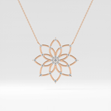 1.5 TCW Emerald Lab Grown Diamond Bezel Necklace
