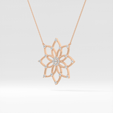1.5 TCW Emerald Lab Grown Diamond Bezel Necklace