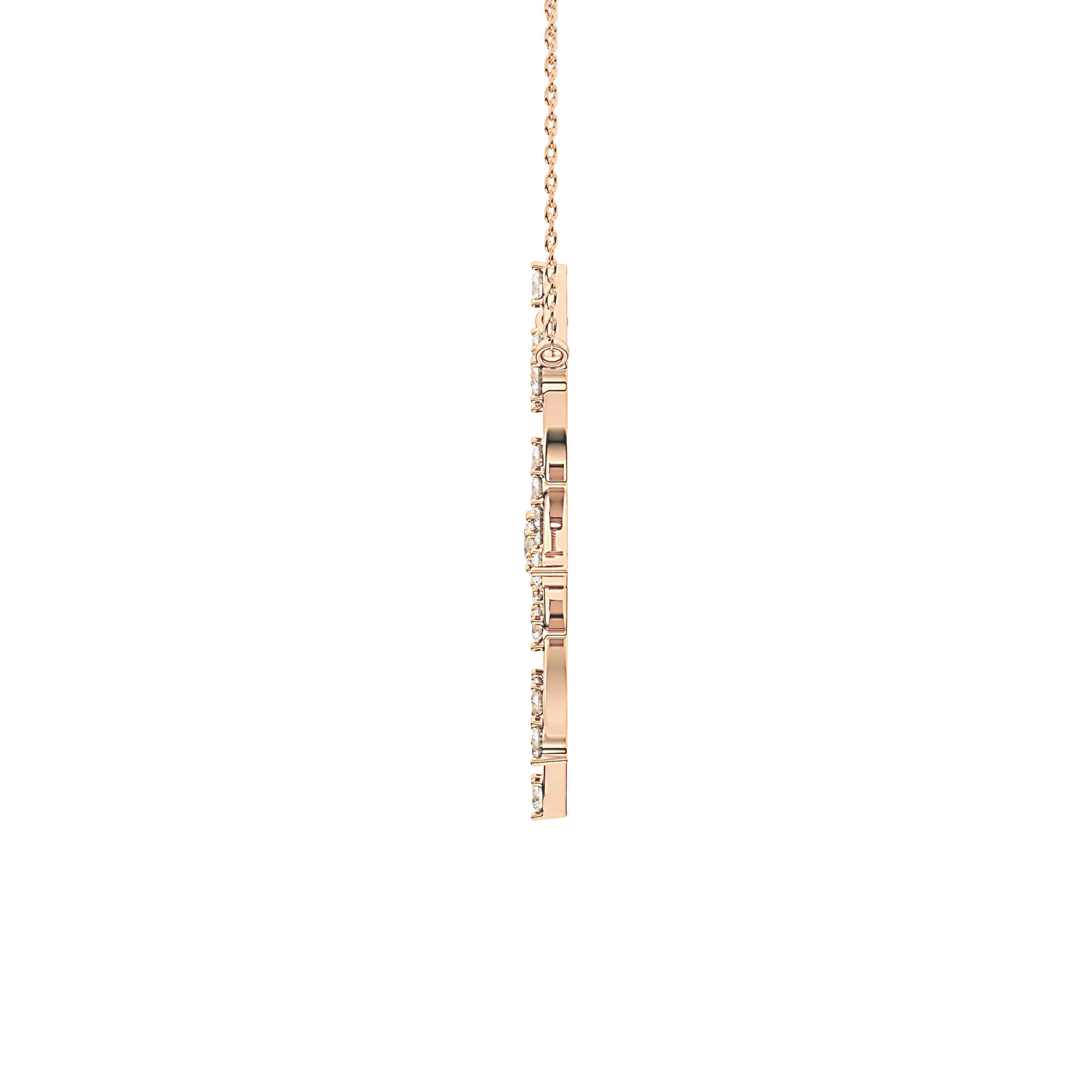 1.5 TCW Emerald Lab Grown Diamond Bezel Necklace