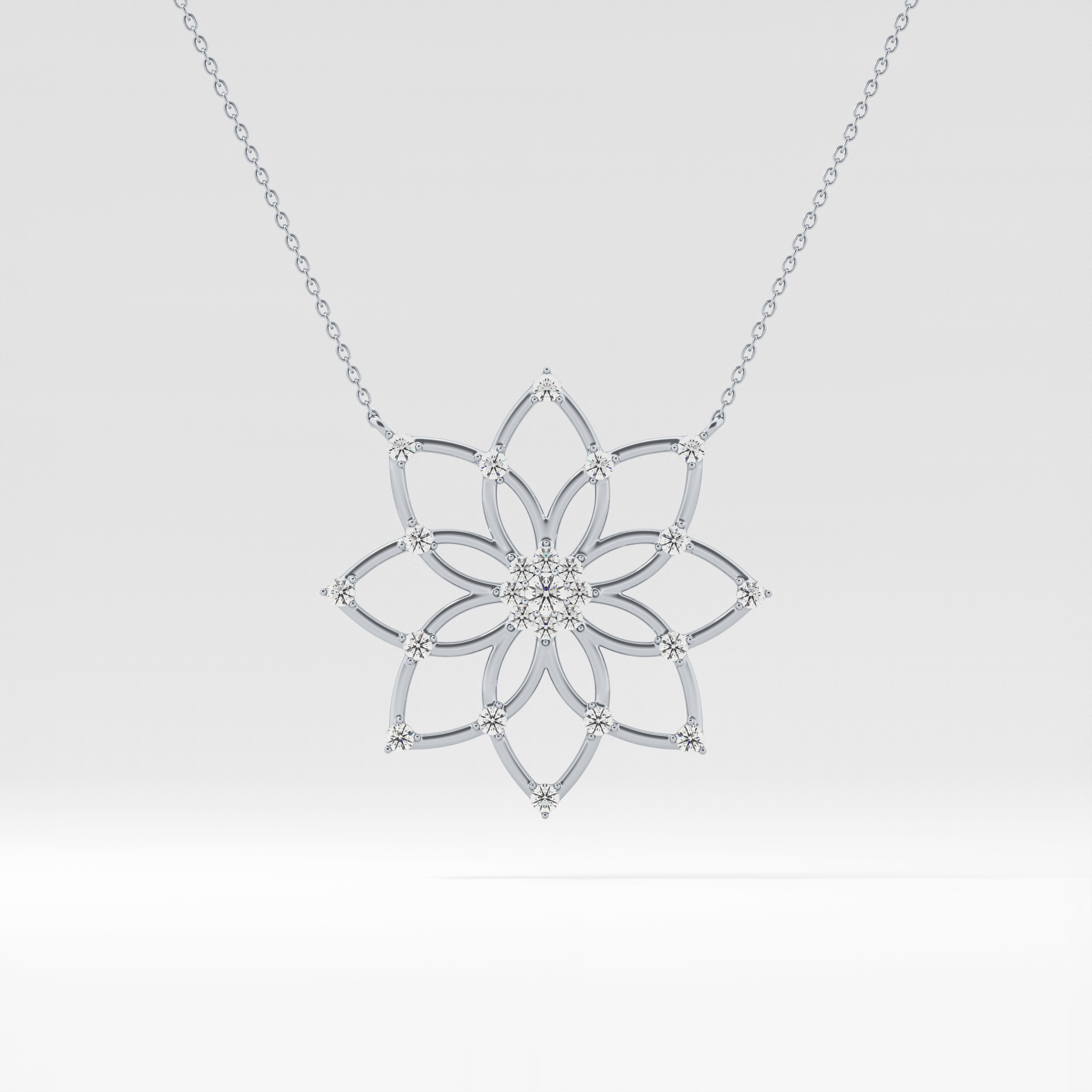 1.5 TCW Emerald Lab Grown Diamond Bezel Necklace
