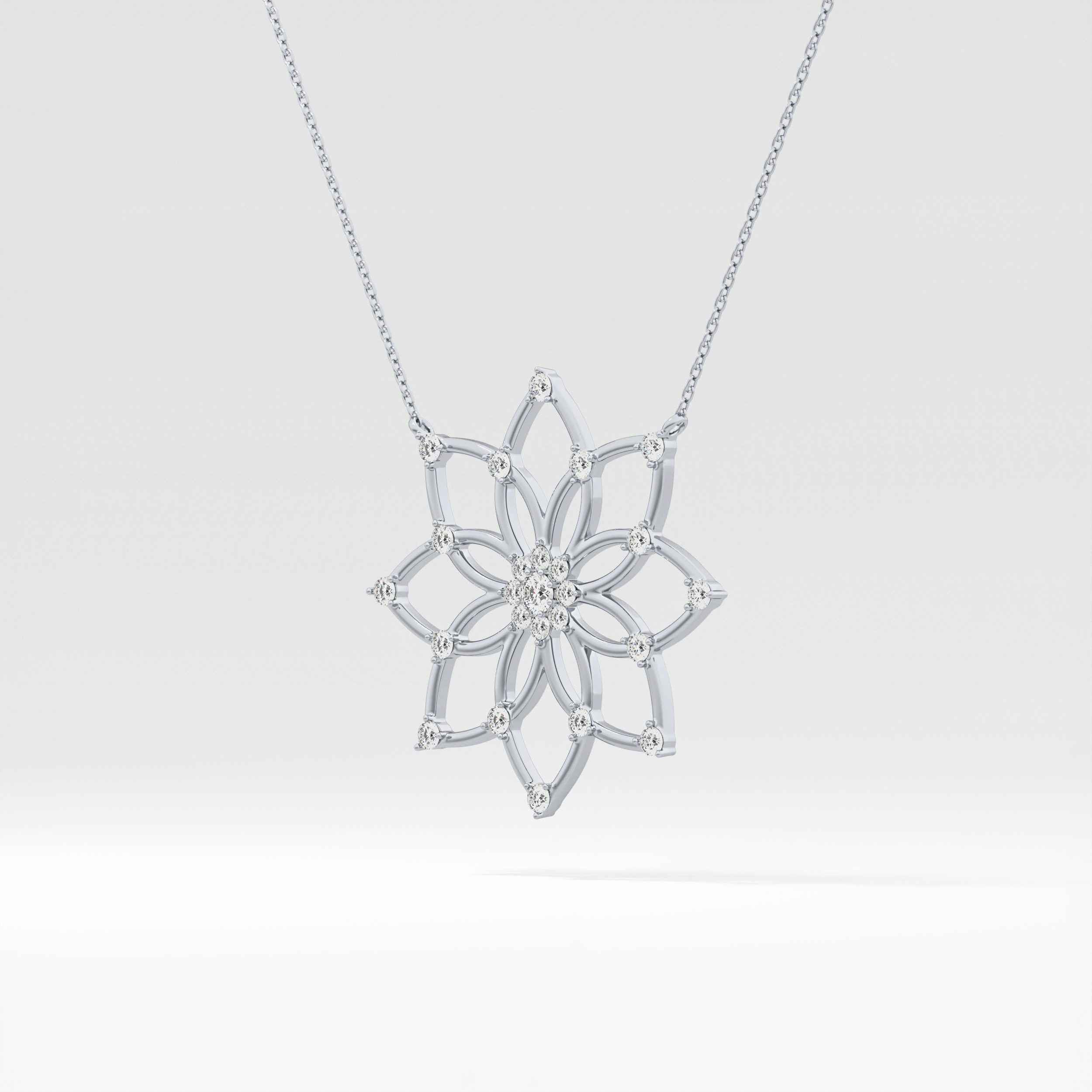 1.5 TCW Emerald Lab Grown Diamond Bezel Necklace