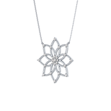 1.5 TCW Emerald Lab Grown Diamond Bezel Necklace