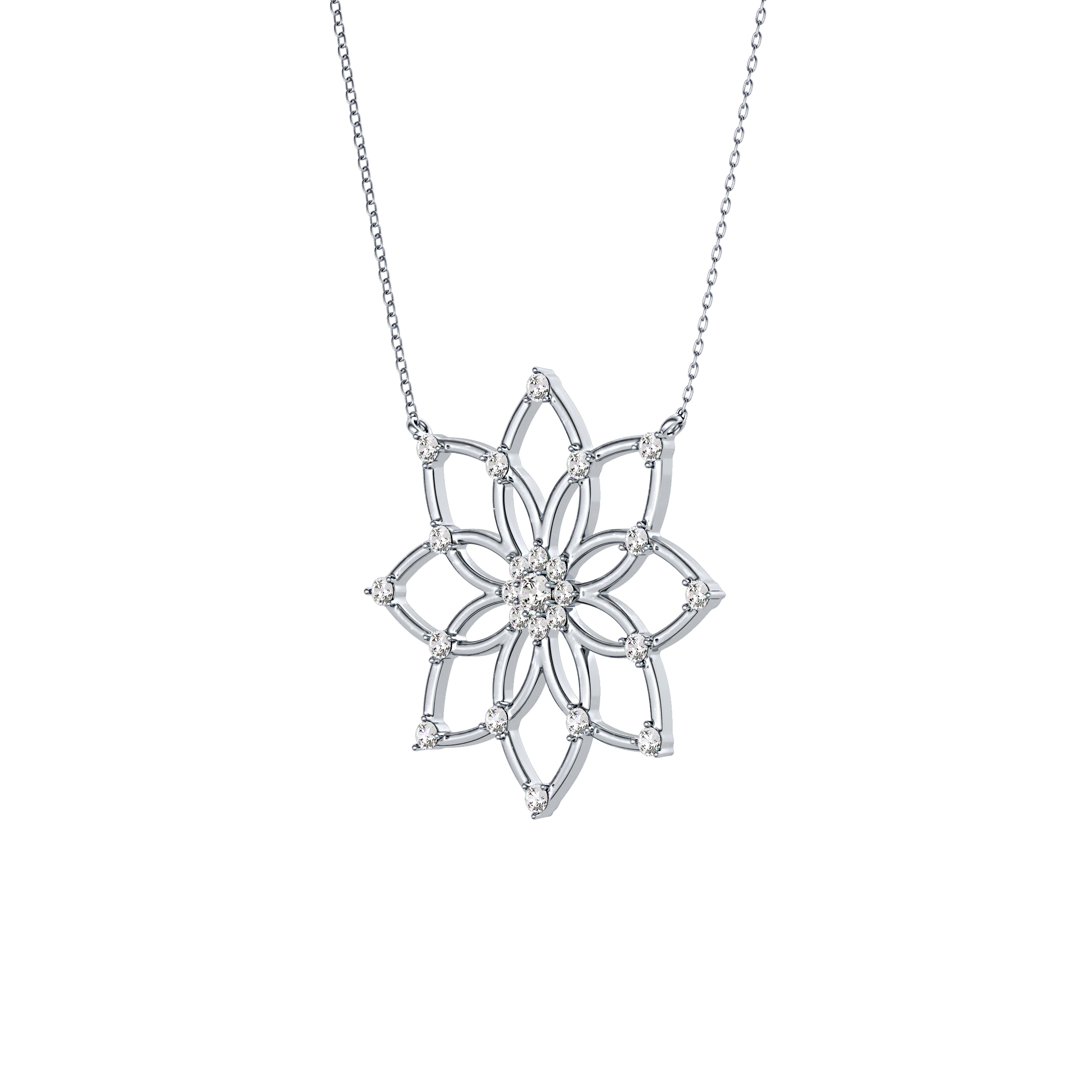 1.5 TCW Emerald Lab Grown Diamond Bezel Necklace