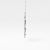 1.5 TCW Emerald Lab Grown Diamond Bezel Necklace