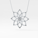 1.5 TCW Emerald Lab Grown Diamond Bezel Necklace