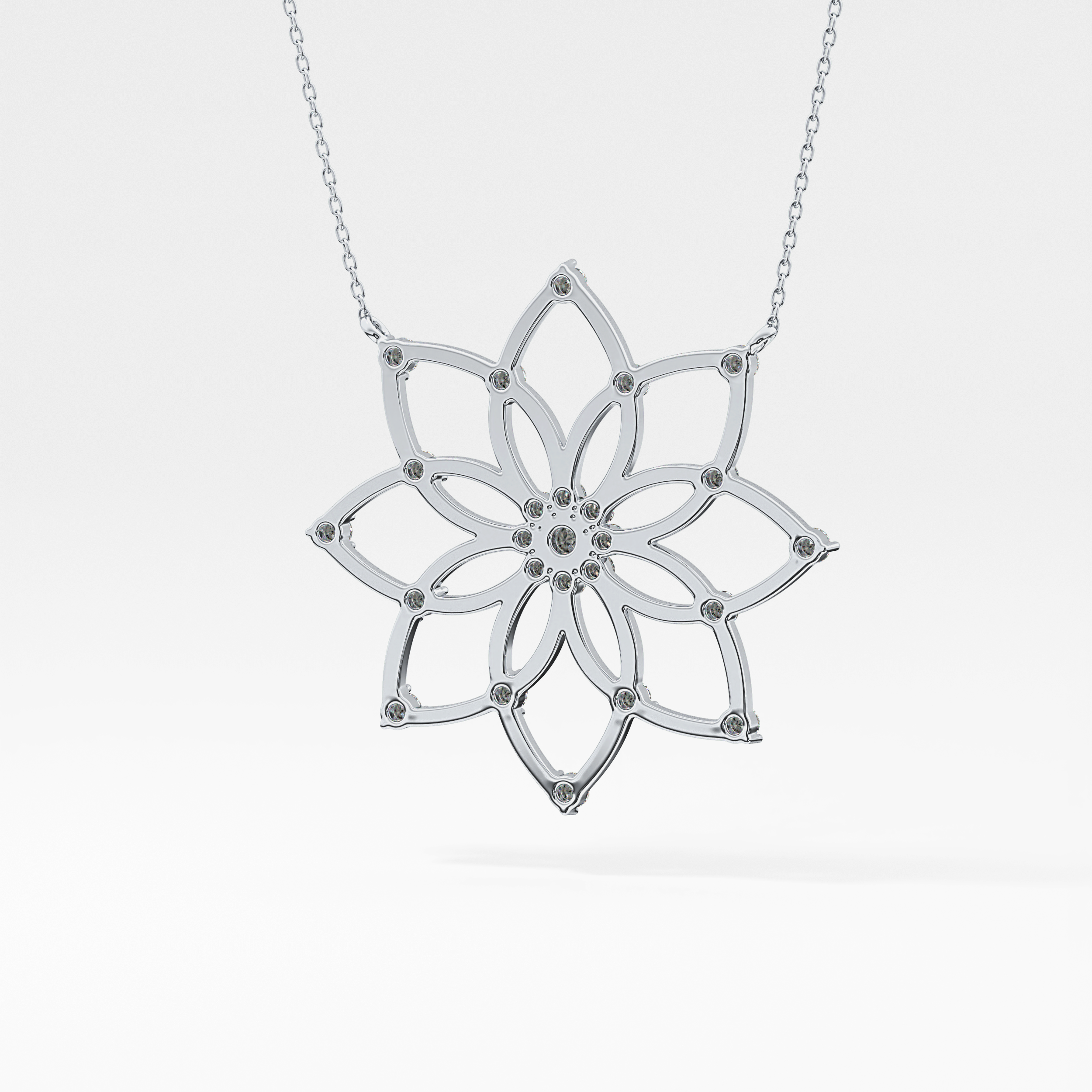 1.5 TCW Emerald Lab Grown Diamond Bezel Necklace