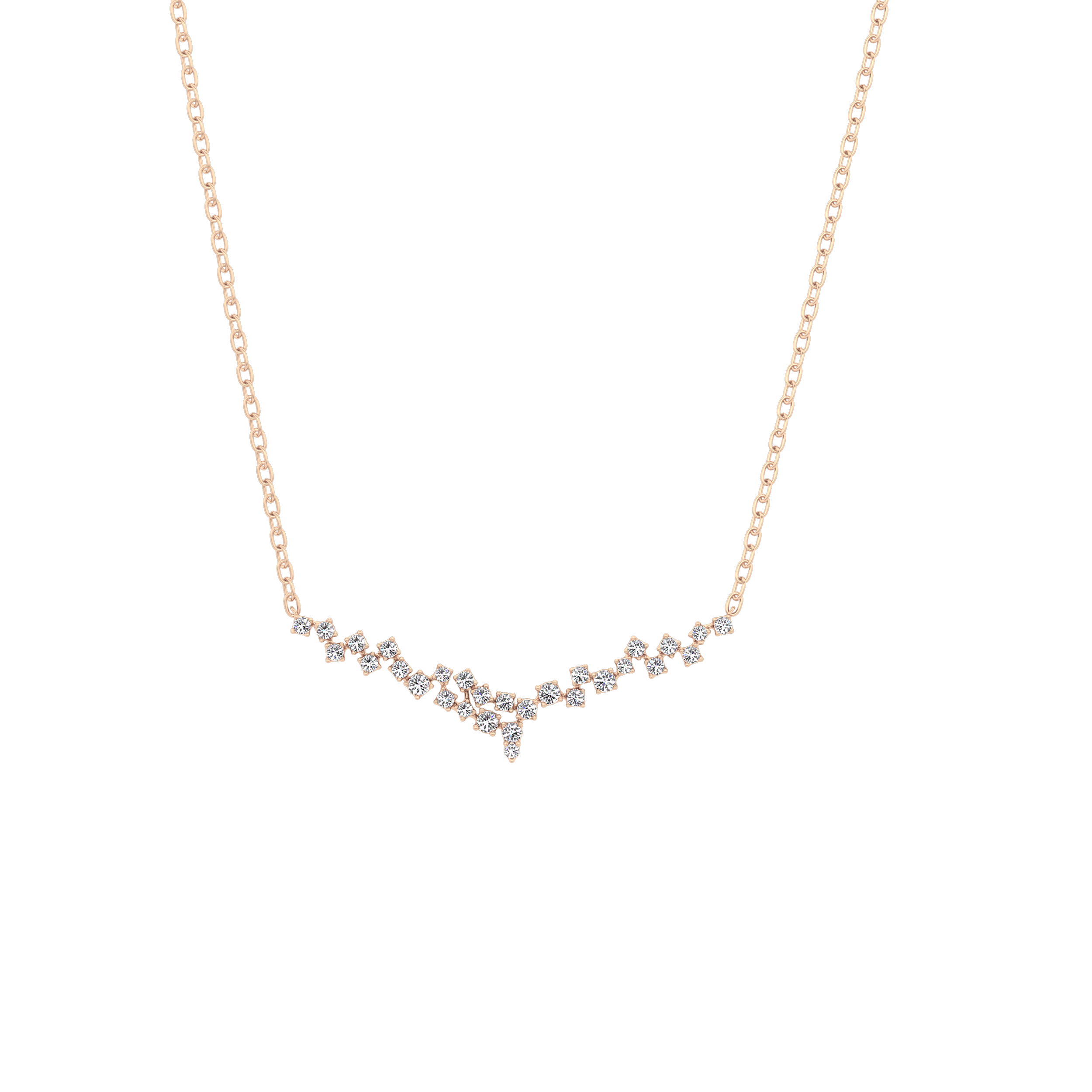 1.5 TCW Emerald Lab Grown Diamond Bezel Necklace