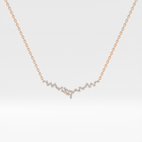 1.5 TCW Emerald Lab Grown Diamond Bezel Necklace