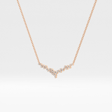1.5 TCW Emerald Lab Grown Diamond Bezel Necklace