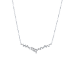 1.5 TCW Emerald Lab Grown Diamond Bezel Necklace