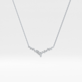 1.5 TCW Emerald Lab Grown Diamond Bezel Necklace