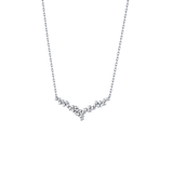 1.5 TCW Emerald Lab Grown Diamond Bezel Necklace