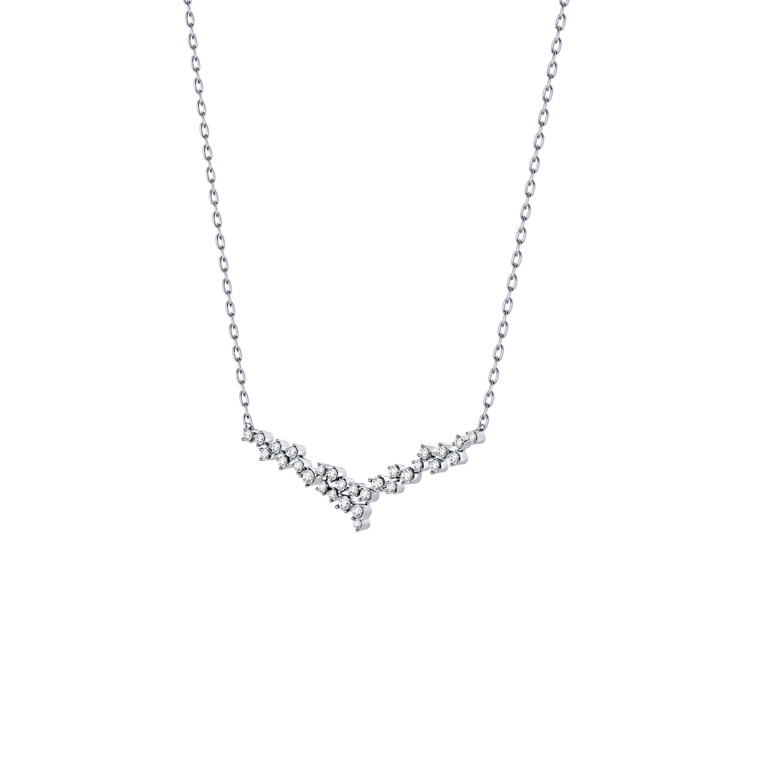 1.5 TCW Emerald Lab Grown Diamond Bezel Necklace