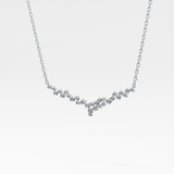 1.5 TCW Emerald Lab Grown Diamond Bezel Necklace