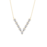 1.5 TCW Emerald Lab Grown Diamond Bezel Necklace