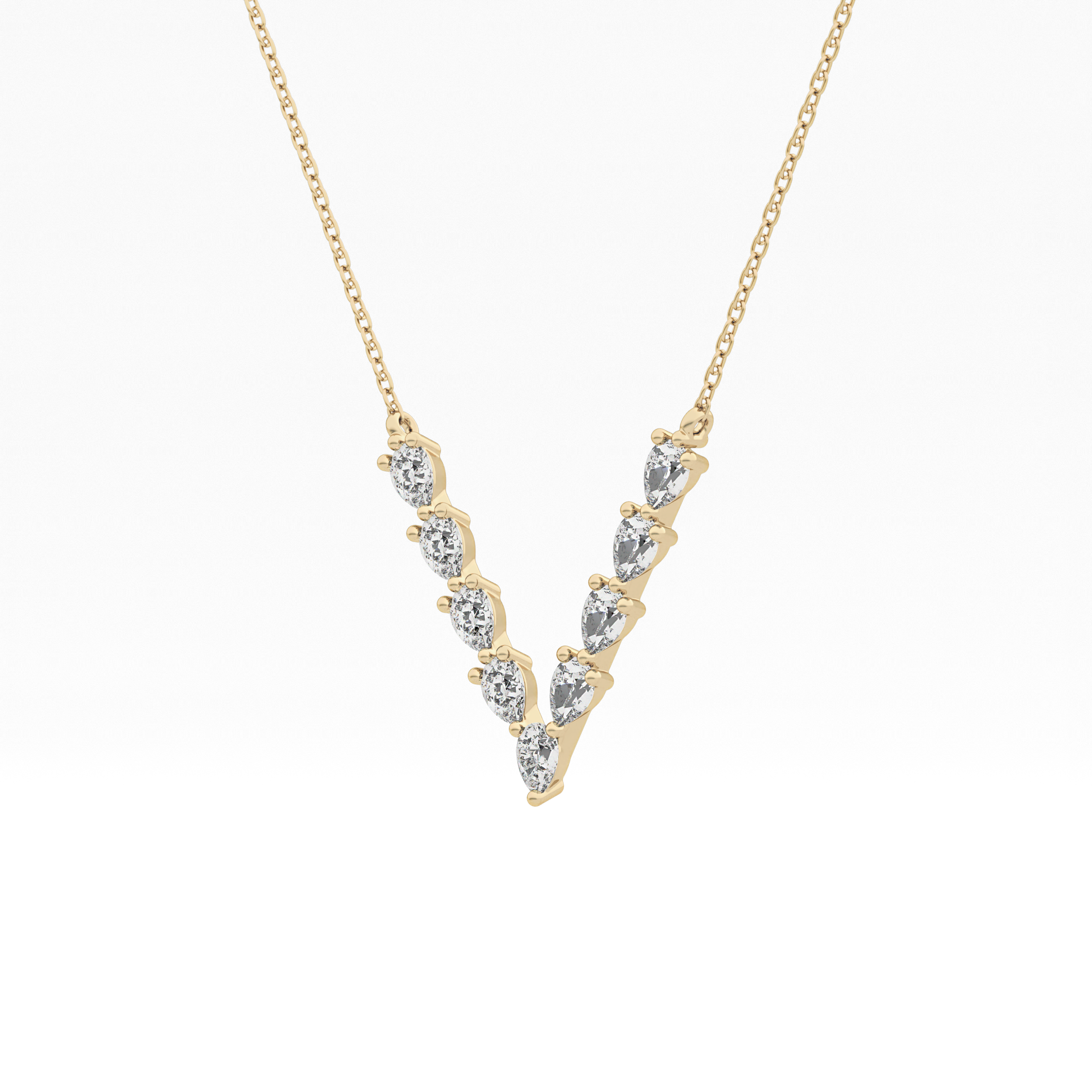 1.5 TCW Emerald Lab Grown Diamond Bezel Necklace