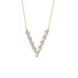 1.5 TCW Emerald Lab Grown Diamond Bezel Necklace