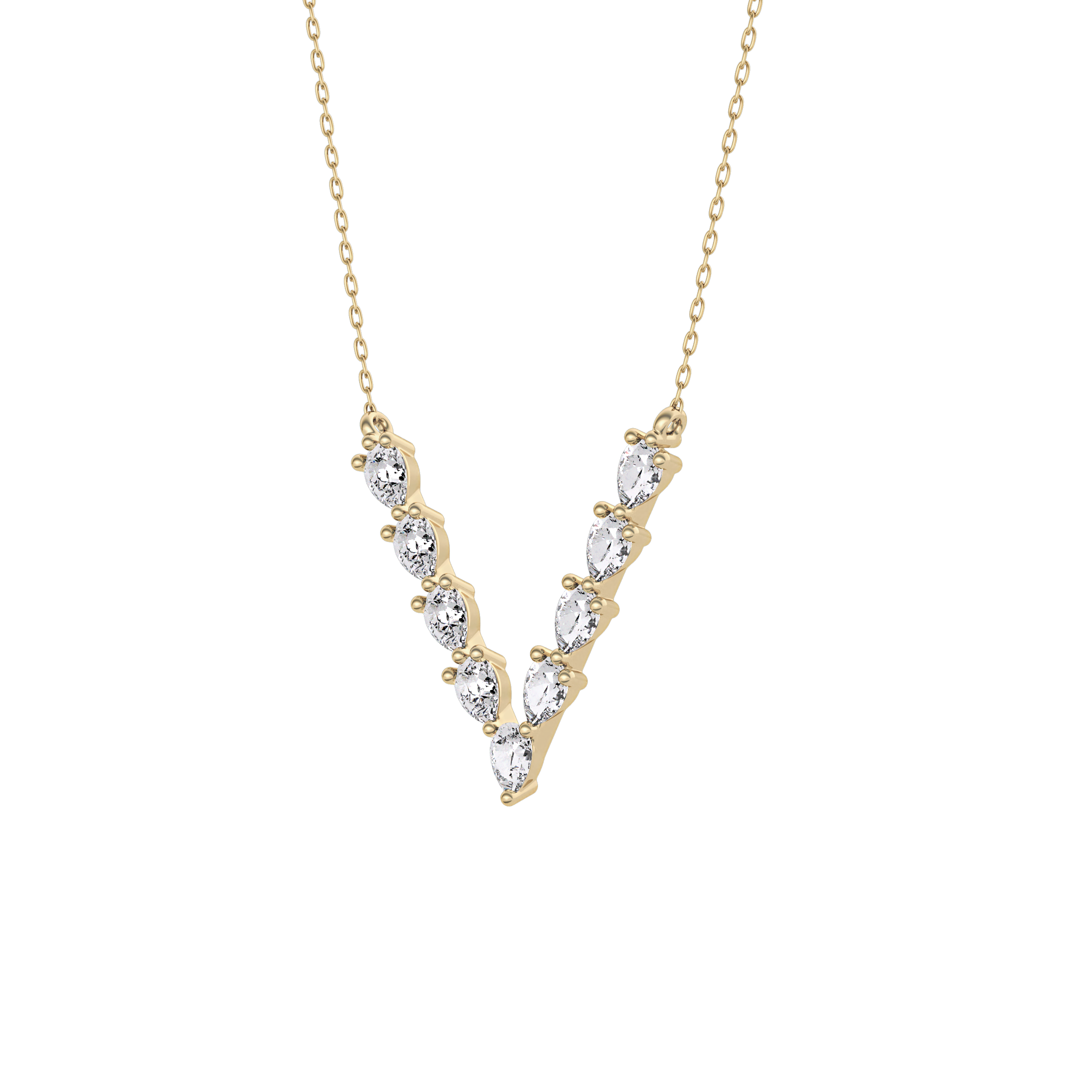 1.5 TCW Emerald Lab Grown Diamond Bezel Necklace