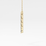 1.5 TCW Emerald Lab Grown Diamond Bezel Necklace