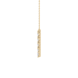 1.5 TCW Emerald Lab Grown Diamond Bezel Necklace
